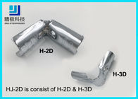 Chrome 90 Degree Vertical Metal Joint Chrome Pipe Connectors For ESD Pipe Rack