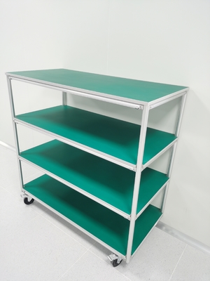 ESD Loading Aluminium Alloy Pipe Workbench Removable Custom Shelves