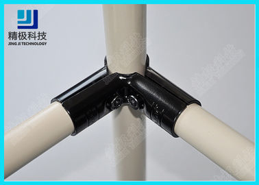 CRS Pipe Rack Fittings 23mm L Type Black Coated Metal Pipe Fittings HJ-2