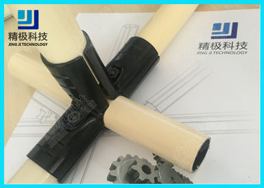 3 way Flexible Metal Pipe Joints Black Electrophoresis For Pipe Rack System