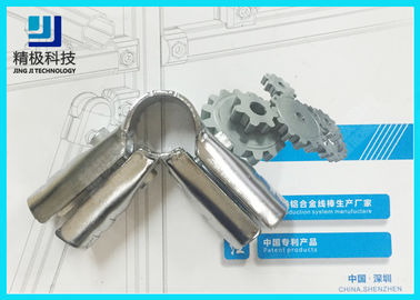 Chrome 90 Degree Vertical Metal Joint Chrome Pipe Connectors For ESD Pipe Rack