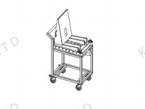Process KUTED Transport Trolley , L-Rack Trolley 760Lx420Wx930H mm Each Process