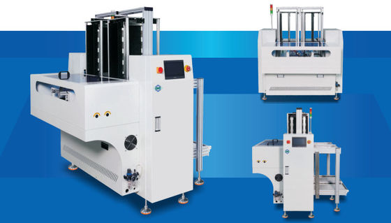 Monorail SMT PCB Conveyor Machine NG OK Plate Collector 330x250mm Board Handling