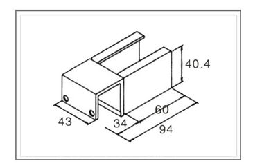 Placon Stamping Pipe Joint For Roller Track 2.5mm Thickness with Zinc Plated