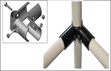 High Glossy Reused Metal Pipe Connectors / Metal Pipe Fittings For Pipe Racking