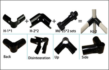High Glossy Reused Metal Pipe Connectors / Metal Pipe Fittings For Pipe Racking