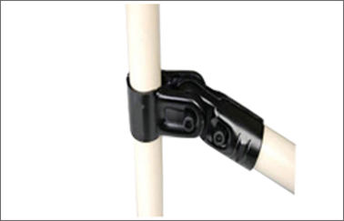 Roundness Metal Tube Connectors , HJ -7 Flexible Black Pipe Joints