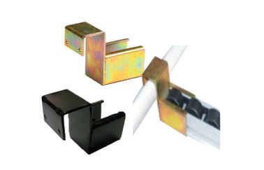 Pipe Rack System Metal Joint For Roller Track / Coated Pipe Into Gravity Flow Racks