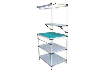 Flexible Logistics Light Duty Lean Pipe Workbench With LED Light