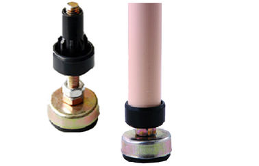 OD 28mm Flexible Foot Cup Pipe Rack Fittings Jacket For Warehouse Trolley