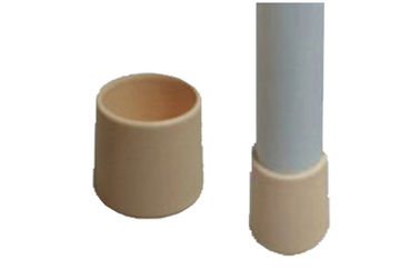 Beige OD 28mm Female Pipe End Cap Pe Coated Steel Pipe Rack Fittings