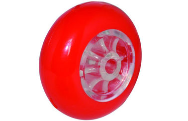 Transparent / Red / Yellow Replacement Caster Wheels With Plastic Brake