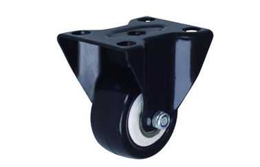 Industrial 2.5 Inch Black Rigid Replacement Caster Wheels Heavy Duty