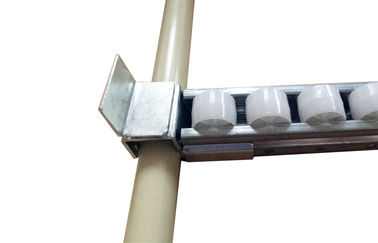 Roller Track Support Metal Connecting Diameter 28mm Coated Pipe in FIFO Pipe Rack