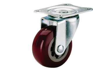 4 inch Bordeaux Wheel Top Plate Castor MFZn Braket Swivel Casters With Brake