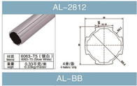 Aluminiowa rura jaskółczy ogon o średnicy 28 mm, grubość ścianki rury 1,2 mm płaska srebrno-biała AL-2812