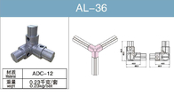 Złącze rurowe ze stopu aluminium AL-36 Anodowane wewnętrzne złącze trójdrożne