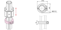 Utlenianie andoiczneAluminiowy pierścień ustalający z okrągłej rurki AL-31 Certyfikat RoHS