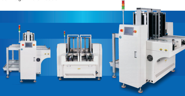 SMT Series PCB Conveyor Machine/Dual Magazine Unloader Boundary dimension 1475x1475x1220mm PCB Hight 900±20mm