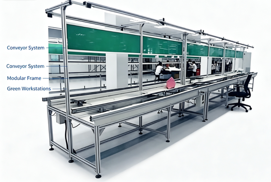 Dwustronna automatyczna linia do wtykania PCB | Taśmociąg do montażu dwustronnego wtykania DIP