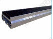Czarne koło 4000mm / Bar 50A Heavy Duty Roller Track do półek na kółkach FIFO SGS