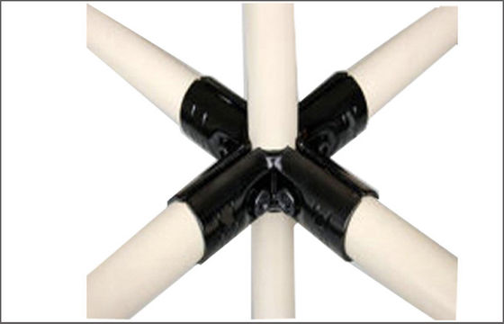 Złączki metalowe do rur kompozytowych krzyżowe do linii produkcyjnych i stołów warsztatowych